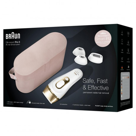 Braun IPL System quot;Silk-expert Pro  IPL PL5347quot; in Weiss und Gold  IPL-система &quot;Silk-expert Pro IPL PL5347&quot; в белом и золотом