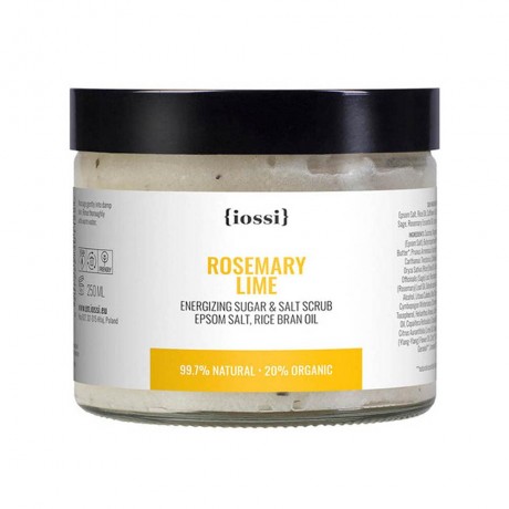 Iossi Rosemary Lime Sugar & Salt Scrub 250ml  Скраб с розмарином, лаймом и сахаром и солью 250мл