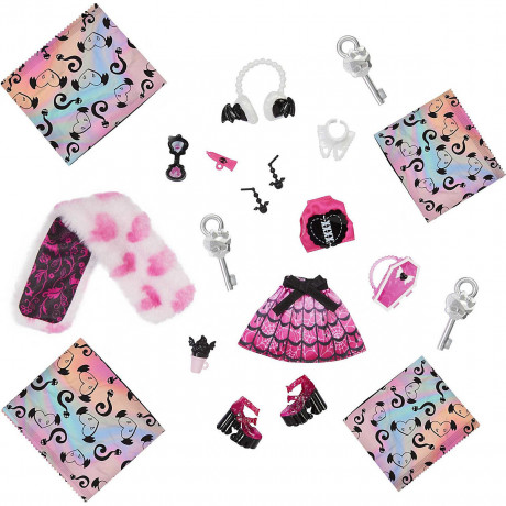Monster High Verborgene Schatze Draculaura rosa Кукла Монстер Хай Дракулаура в розовом "Последние секреты 2"