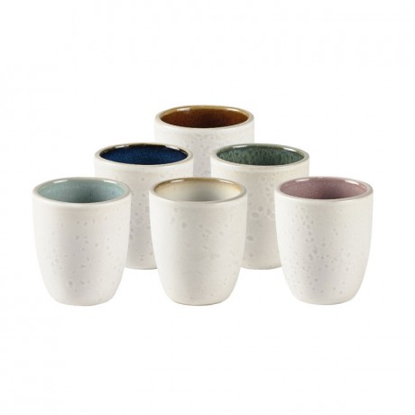 Bitz Bitz Gastro matte cream Espressotassen Set 6-tlg. 0,10 L / h: 6 cm / d: 5 cm Набор чашек для эспрессо с матовым кремом Bitz Gastro, 6 предм. 0,10 л/ч: 6 см/д: 5 см