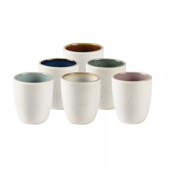 Bitz Bitz Gastro matte cream Espressotassen Set 6-tlg. 0,10 L / h: 6 cm / d: 5 cm Набор чашек для эспрессо с матовым кремом Bitz Gastro, 6 предм. 0,10 л/ч: 6 см/д: 5 см