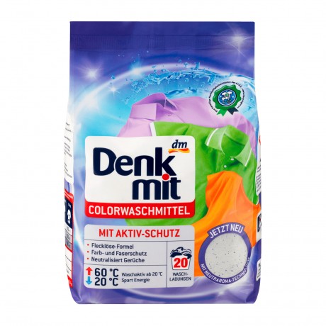 Denkmit Стиральный порошок для цветного белья, 20 загрузок