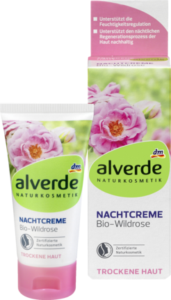alverde NATURKOSMETIK Nachtcreme Bio-Wildrose Ночной крем	 с экстрактом Дикой розы	, 50 мл
