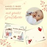 Angels Baby Baby Geschenkset mit Schnullerkette und Schnuffeltuch 4 teilig Детский подарочный набор с цепочкой для пустышки и одеялом