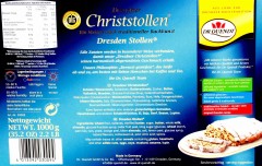 Dr. Quendt Dresdner Christstollen Немецкий Рождественский Штоллен, 1000g