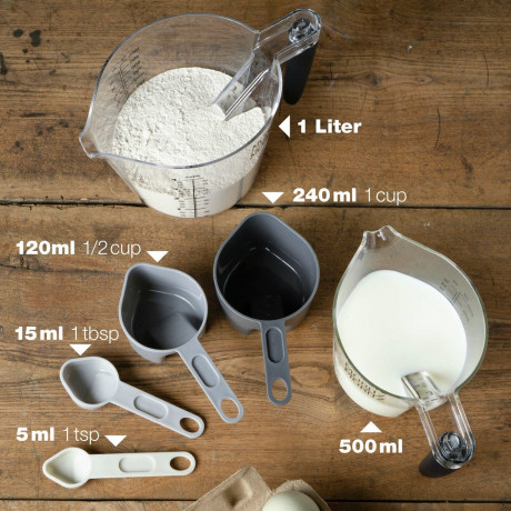 Moritz & Moritz Moritz & Moritz Messbecher Set  klar Набор мерных стаканчиков Moritz &amp; Moritz