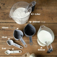 Moritz &amp; Moritz Moritz &amp; Moritz Messbecher Set  klar Набор мерных стаканчиков Moritz &amp;amp; Moritz