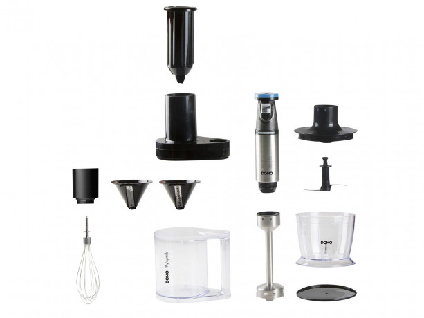 Domo Stabmixer, 800 W, SET Spiral Zoodle Gemusespaghetti-Schneider elektrisch Mix Zauberstab  Ручной блендер Domo, 800 Вт, НАБОР Spiral Zoodle, насадка для нарезки овощей и спагетти, электрическая насадка для смешивания