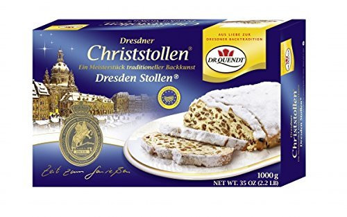 Dr. Quendt Dresdner Christstollen 2st Немецкий Рождественский Штоллен,  2 штуки х 1000g  