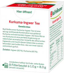 Bad Heilbrunner Kurkuma-Ingwer Tee Чай с имбирем и куркумой