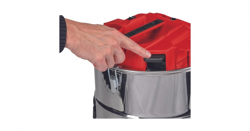 Einhell Einhell TE-AV 18/15 Li C-Solo, Aschesauger silber/rot, ohne Akku und Ladegerat silber/rot Einhell TE-AV 18/15 Li C-Solo, пылесос ясень серебристый/красный, без аккумулятора и зарядного устройства