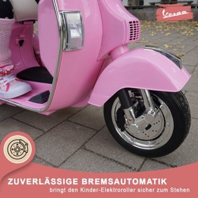 Actionbikes Motors Kinder Elektroroller Vespa PX150 Lizenziert Детский электрический самокат Vespa PX150 лицензированный