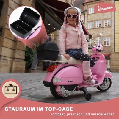 Actionbikes Motors Kinder Elektroroller Vespa PX150 Lizenziert Детский электрический самокат Vespa PX150 лицензированный