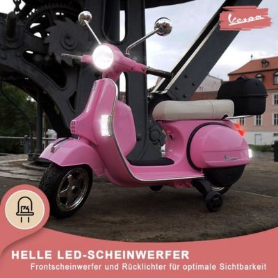 Actionbikes Motors Kinder Elektroroller Vespa PX150 Lizenziert Детский электрический самокат Vespa PX150 лицензированный