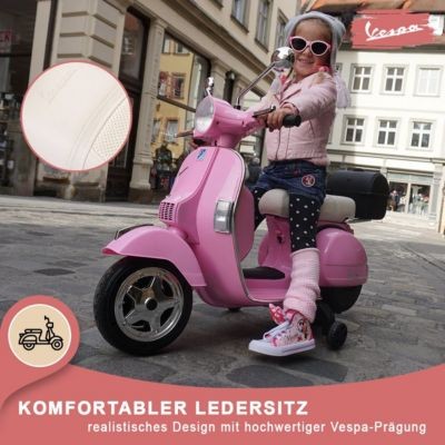 Actionbikes Motors Kinder Elektroroller Vespa PX150 Lizenziert Детский электрический самокат Vespa PX150 лицензированный