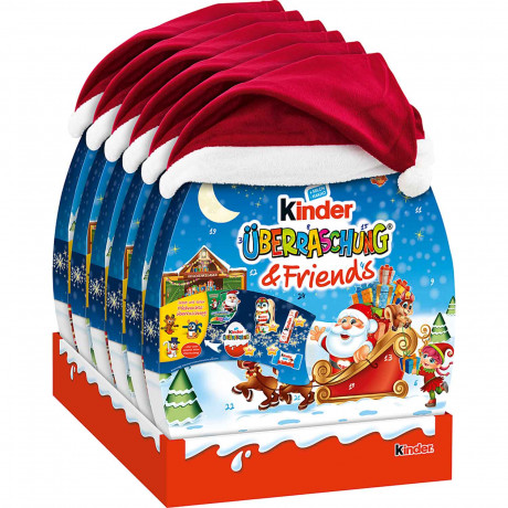 kinder Uberraschung & Friends Адвент-календарь 2024 "Киндер-сюрприз и друзья" , 29 вкусных сюрпризов от Киндер, 370 грамм