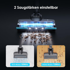 Buture Buture Akku-Hand-und Stielstaubsauger, 160,00 W, Beutellos, Kabellos mit 2200 mAh*6 Abnehmbarem Akku 6-in-1 Handstaubsauger 35 Min  Беспроводной ручной пылесос Buture, 160,00 Вт, без мешка, беспроводной, со съемным аккумулятором 2200 мАч*6 Ручной п