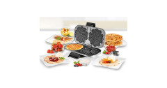 Unold Unold Doppel-Waffeleisen 48241 silber/schwarz, 1.300 Watt  silber/schwarz Двойная вафельница Unold 48241 серебристый/черный, 1300 Вт