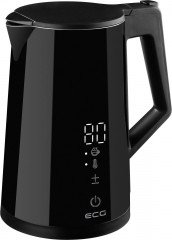 ECG ECG Wasserkocher RK 1893 Digitouch Black, 1,7 l, 2200 W, 5 Temperaturmodi, Hochwertige STRIX-Technologie  ЭКГ-чайник RK 1893 Digitouch Black, 1,7 л, 2200 Вт, 5 температурных режимов, качественная технология STRIX