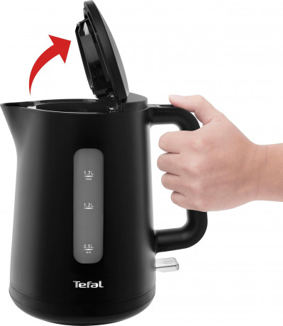 Tefal Tefal Wasserkocher KO2008 Principio Select, 1,7 l, 2400 W, Automatischer Ein-/Ausschalter, Antikalk-Filter, schwarz Matt  Чайник Tefal KO2008 Principio Select, 1,7 л, 2400 Вт, автоматическое включение/выключение, фильтр против накипи, матовый черный
