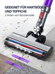 Buture Buture Akku-Hand-und Stielstaubsauger, 400,00 W, Beutellos, 33000Pa Leicht Staubsauger Kabellos mit bis zu 55 Min.Laufzeit 2500mAh  Беспроводной ручной и стержневой пылесос Buture, 400,00 Вт, без мешка, 33000 Па, легкий пылесос, беспроводной, время