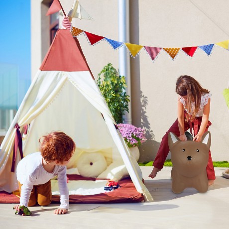 relaxdays Hupftier Fuchs in Braun Копытная лиса в коричневом цвете