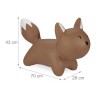 relaxdays Hupftier Fuchs in Braun Копытная лиса в коричневом цвете