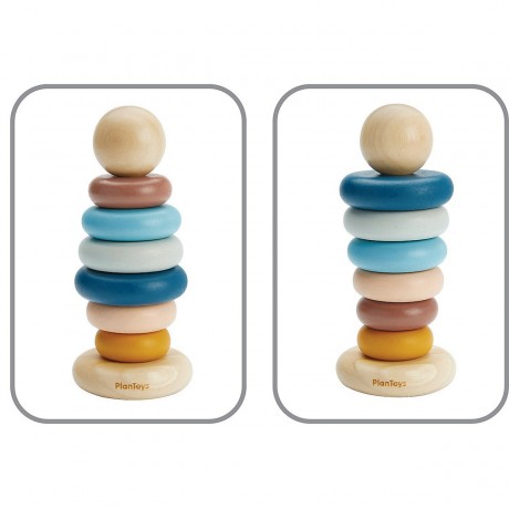 PLANTOYS Lernspiel Stapelringturm Orchard Stapelspielzeug Развивающая игра