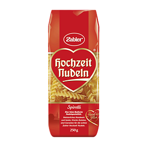 Zabler Hochzeit Nudeln Spirelli 250г