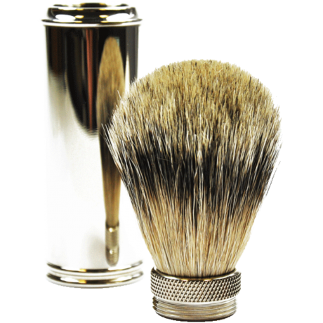 Golddachs Reise-Rasierpinsel, Zupfhaar Помазок для бритья, выщипанные волосы