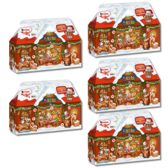 kinder Mix 3D-Haus Adventskalender 234g x 5stk, Киндер Адвент-календарь 2024 &quot;Дом Kinder Mix&quot;, 24 сладких сюрприза,  27x21x9см, 234г x 5 упаковок