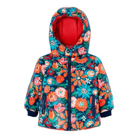 boboli Wende-Steppjacke mit Kapuze Blumen Двусторонняя стеганая куртка с капюшоном и цветами