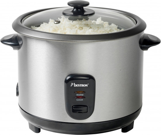 bestron bestron Reiskocher Bestron Reiskocher ARC180 Edelstahl 700 W 1,8 L  рисоварка Bestron Рисоварка Bestron ARC180 нержавеющая сталь 700 Вт 1,8 л