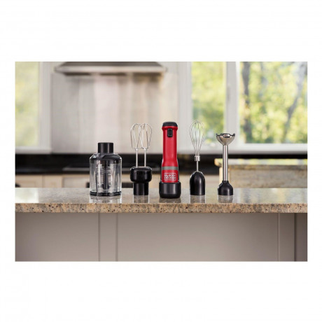 Black & Decker Black  Decker Handmixer Stabmixer-Set BCKM1014KR-QW 4er-Set Kitchen Wand™  Ручной миксер Black Decker Набор ручных блендеров BCKM1014KR-QW Набор из 4 шт. Kitchen Wand™