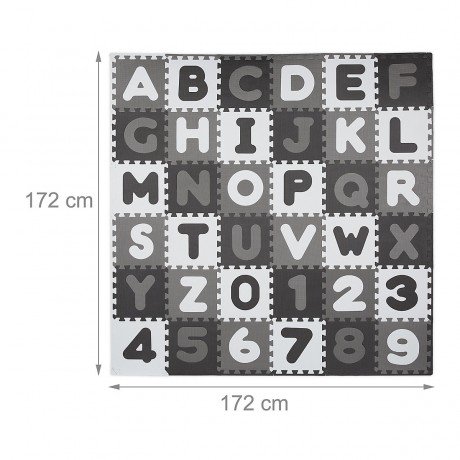 relaxdays Puzzlematte ABC und Zahlen Коврик-пазл ABC и цифры
