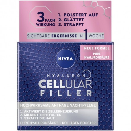 Nivea Hyaluron Cellular Filler Anti-Age Nachtpflege  Hyaluron Cellular Filler Антивозрастной ночной крем