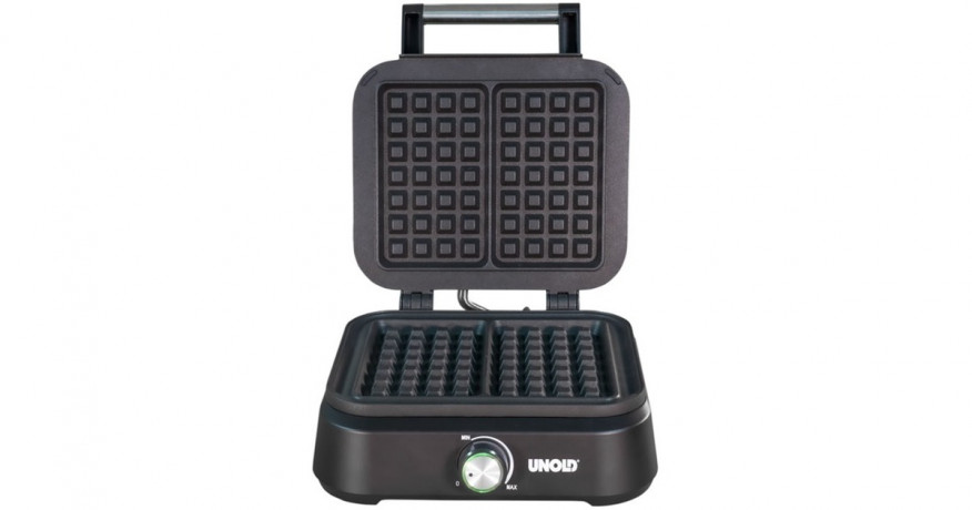 Unold Unold Belgisches Waffeleisen Brussel schwarz, 1.500 Watt schwarz Unold Бельгийская вафельница Брюссель черная, 1500 Вт