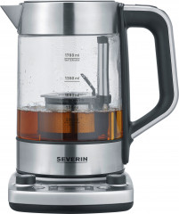 Severin Severin Wasser-/Teekocher WK 3422, 3000 W, Temperaturstufen von 40°C – 100°C in 5°C-Schritten wahlbar  Чайник/чайник Severin WK 3422, 3000 Вт, уровень температуры от 40°C до 100°C, выбираемый с шагом 5°C.