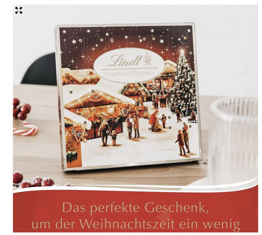 SET Lindt Teddy 128g + Lindt Weihnachtsmarkt 115g Adventskalenders НАБОР Адвент-календарей Lindt 2024: "Teddy", 24 сладких сюрприза, 128грамм + "Рождественская ярмарка", 24 конфеты, 19см х 19см, 115 грамм