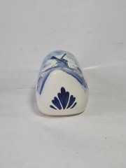 Фигурка винтажная Delft Blue Holland &quot;Башмачок с мельницей&quot;, фарфор, 6 x 16 x 8 см, Нидерланды, 1960-1970гг.