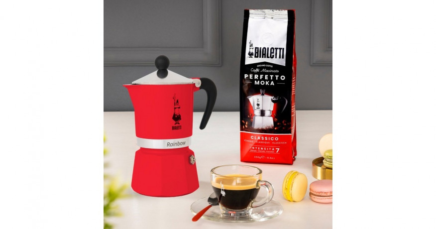 Bialetti Bialetti Rainbow, Espressomaschine rot, 3 Tassen  rot Bialetti Rainbow, кофемашина для эспрессо, красная, 3 чашки