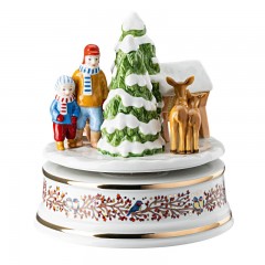Hutschenreuther Hutschenreuther Jahresartikel Weihnachten 2021 Spieluhr XXL 'Weihnachtsgaben' - limitiert auf 499 Stuck d: 15,5 cm / h: 16 cm Ежегодная статья Hutschenreuther Рождественская музыкальная шкатулка 2021 XXL «Рождественские подарки» - лимитиро