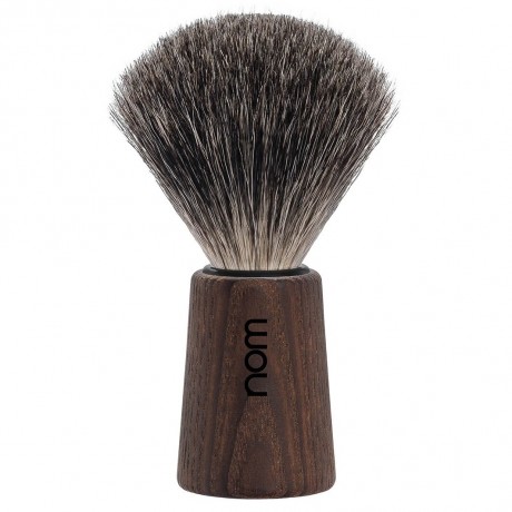 nom Rasierpinsel THEO reines Dachshaar Dark Ash  Помазок для бритья THEO pure badger hair Dark Ash
