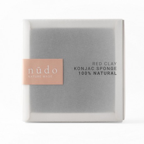 nudo Konjac Sponge Red Clay Konjac Губка Красная глина