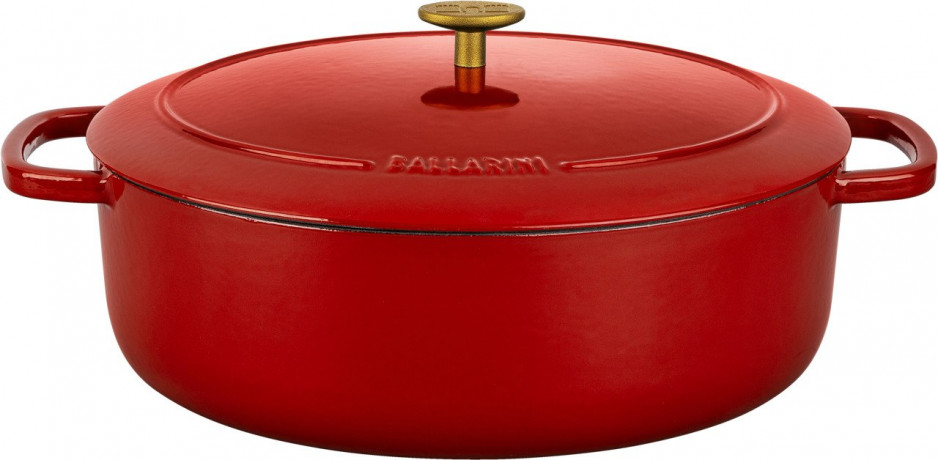 BALLARINI BALLARINI Gusseisen Br\u00e4ter oval 33 cm rot BALLARINI Чугунная жаровня овальная 33 см