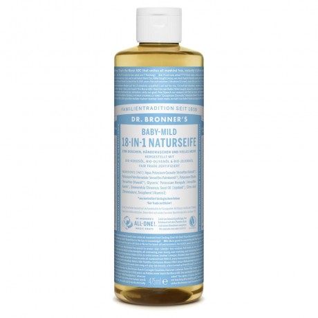 Dr. Bronner's Baby-Mild 18in1 Naturseife 475ml  Baby-Mild Натуральное мыло 18в1 475мл