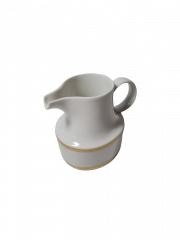 Rosenthal Bavaria, дизайнер Tapio Wirkkala Элегантный винтажный молочник, белый фарформ с золотым узором, 9,5см х 10,5см, Германия, 1960-70гг.