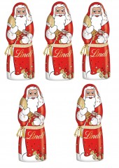 Lindt Weihnachtsmann НАБОР Линдт Шоколадный Дед Мороз, 5 шт х 200г 