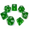 dice4friends 7-teiliges RPG Wurfelset Transparent: Dark Green Набор игральных костей RPG из 7 предметов Прозрачный: Темно-зеленый