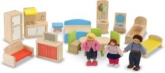 Melissa  Doug Mehrstockiges Puppenhaus aus Holz Многоэтажный деревянный кукольный домик